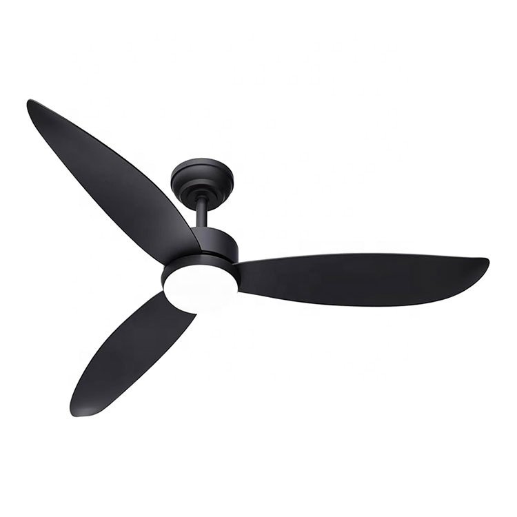 Morden Popular Solid Wood Blades Remote Control Led Ceiling fan 52inch Dc Motor Remote Control Led Ceiling Fan With light