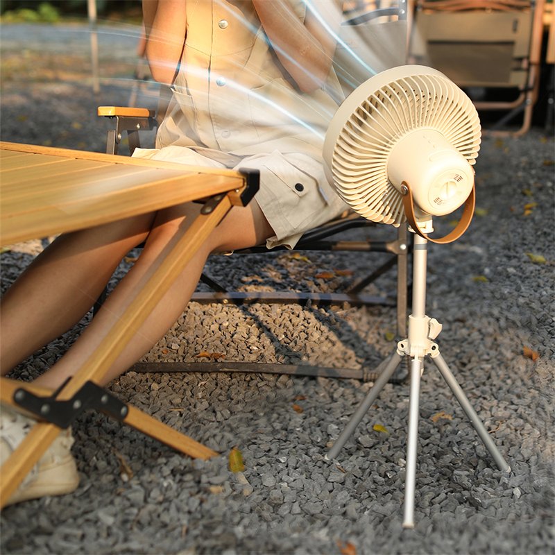 Multifunctional fan Desktop Rechargeable Fan portable outdoor camping ceiling fan USB with night light desk tripod