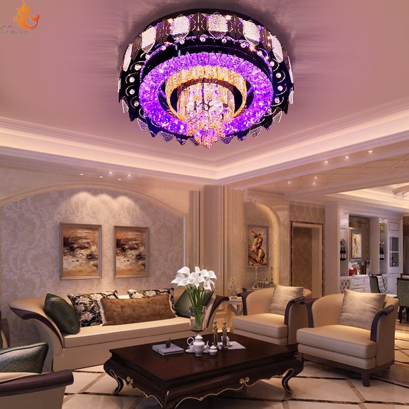 Hot Sell Modern Luxury Restaurant Outdoor Indoor Home Decoration Crystal Ceiling Lamps Led Ceiling Lighting