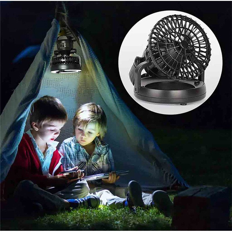 18 LED Flashlight Ceiling Fan White/Black ABS ROHS/IP65 Certified Garden Camping Outdoor Hiking Fishing Tent Lighting