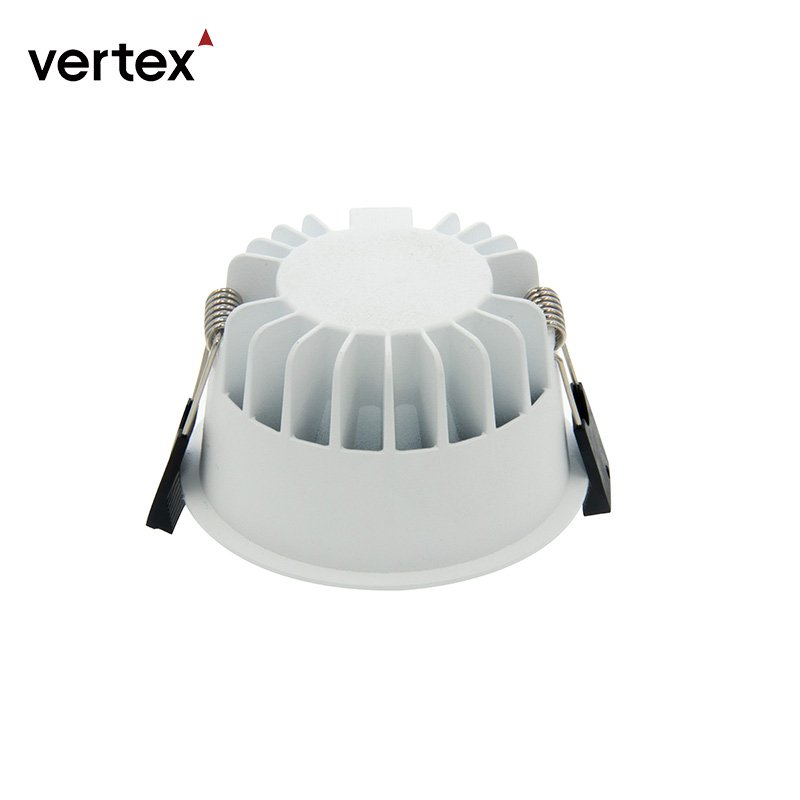 Modern Anti Glare Dimmable Led Downlight Round White Ceiling Recessed Light 6W Ip65 Waterproof Cob Down Light Dob Dali Downlight