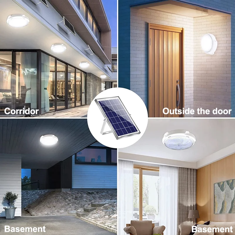 Factory Wholesale High Quality Waterproof Ip65 Outdoor garden light 300w Led Solar Ceiling Lamp