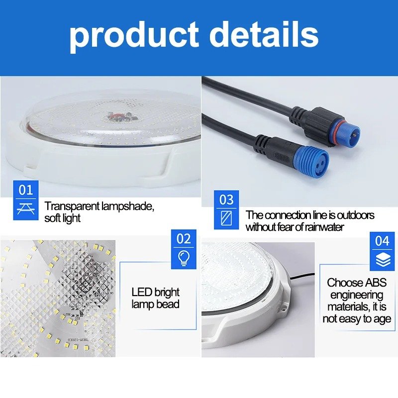 Factory Wholesale High Quality Waterproof Ip65 Outdoor garden light 300w Led Solar Ceiling Lamp