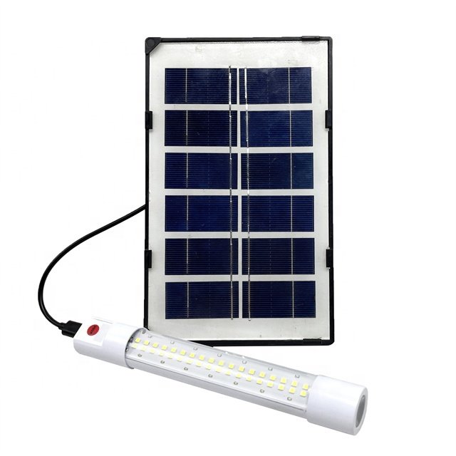USB charge solar lamp human sensor solar led light IP65 waterproof solar tube light emergency portable led 50W 100W 200W
