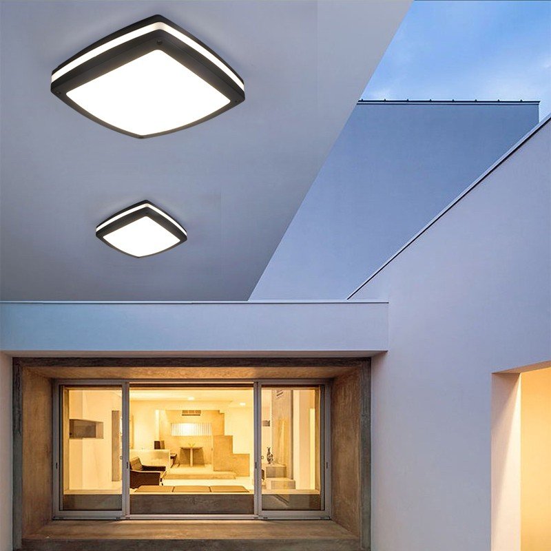 Modern sky lantern Outdoor Waterproof LED motion sensor indoor outdoor simple door balcony overhead Light
