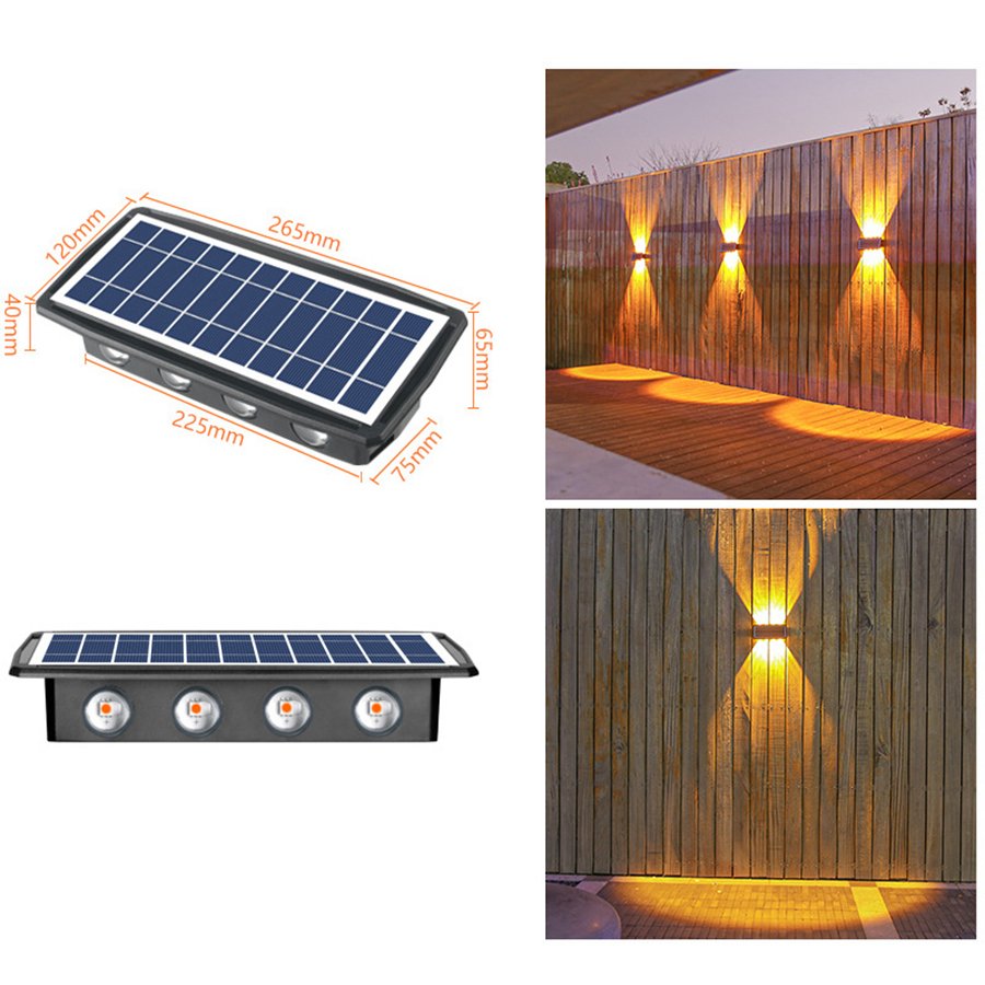 Most Selling Products Solar Garden Patio Decorative Lighting Garden Villa Outdoor Solar Wall Light