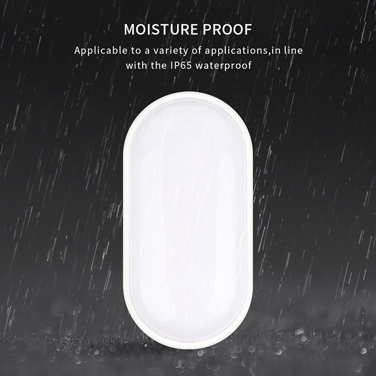 12W Oval LED Moisture Proof Ceiling Lamp IP54 Bathroom Outdoor Garden Yard Bulkhead light Modern Led wall lamps