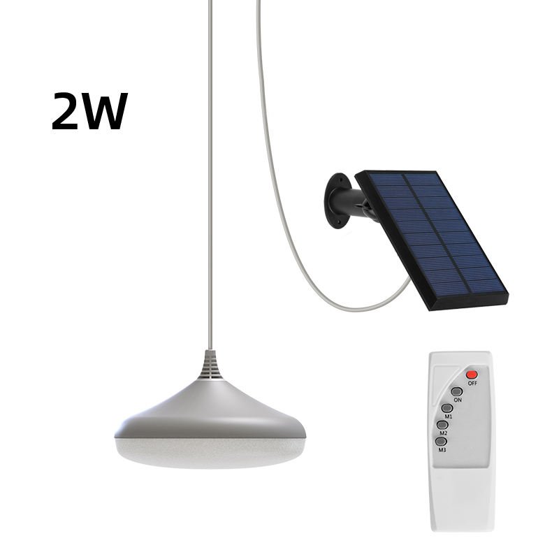 Lamp Energy Led Circular Lamp Remote Solar Powered Pendant Ceiling Light Square Sola Lighting Outdoor
