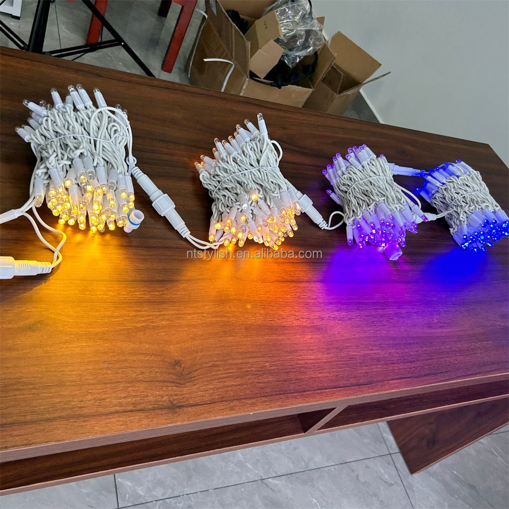 IP68 Black Rubber Wire 10meters LED Fairy String Light For Outdoor Decoration