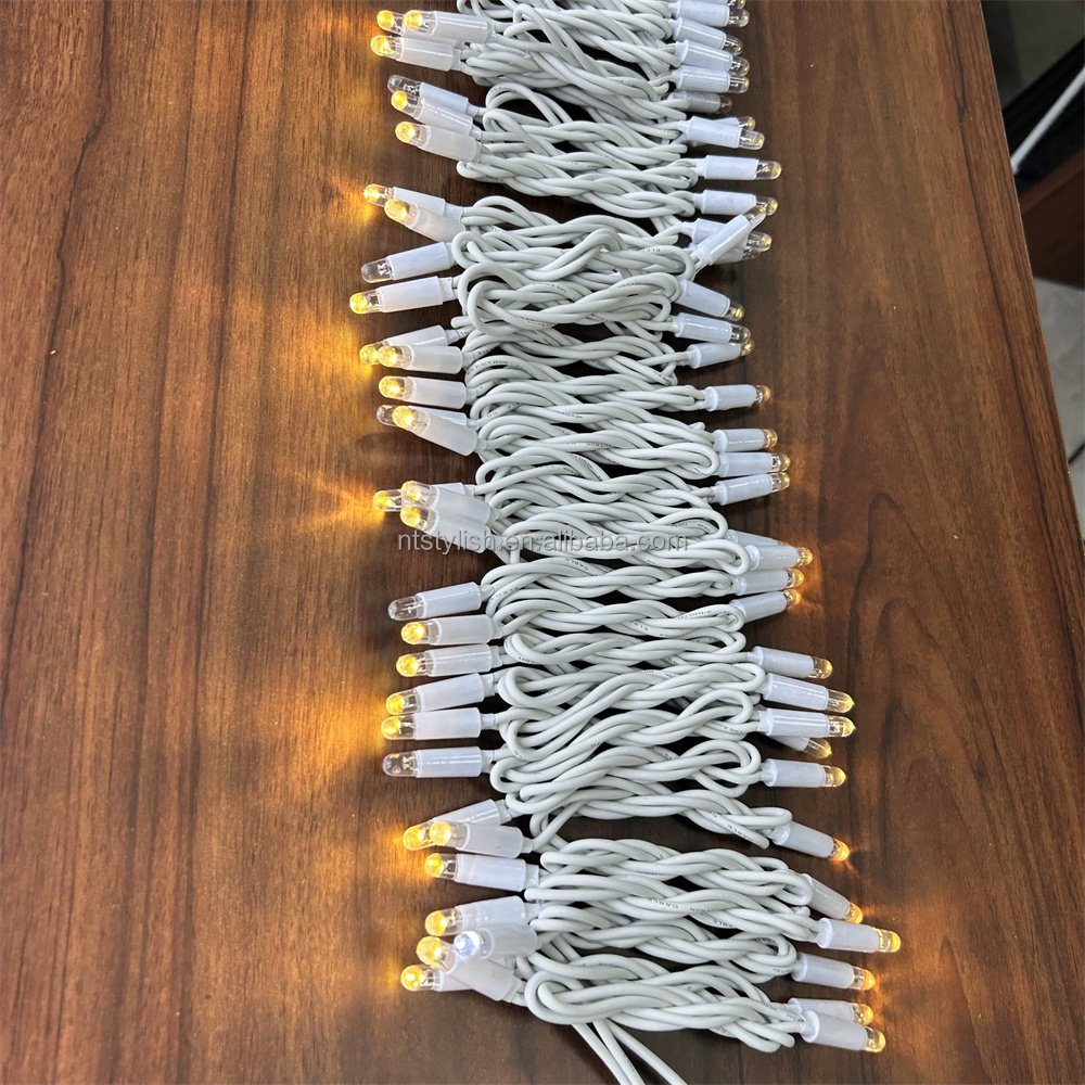 IP68 Black Rubber Wire 10meters LED Fairy String Light For Outdoor Decoration