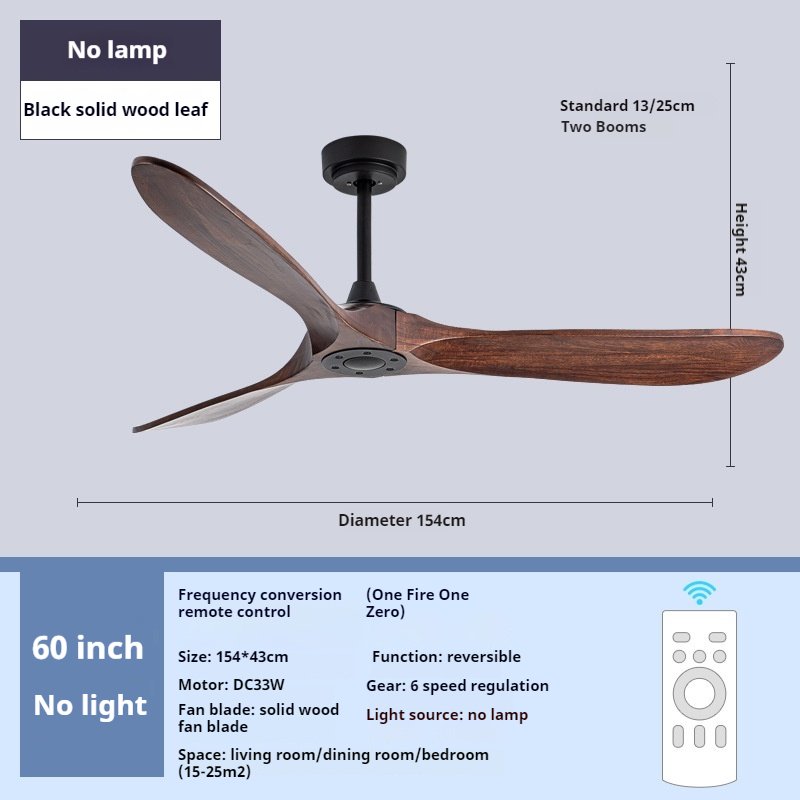 Ceiling Fan Wholesale Remote Control Wooden Retro Simple Ceiling Fan For Home coffee shop commercial