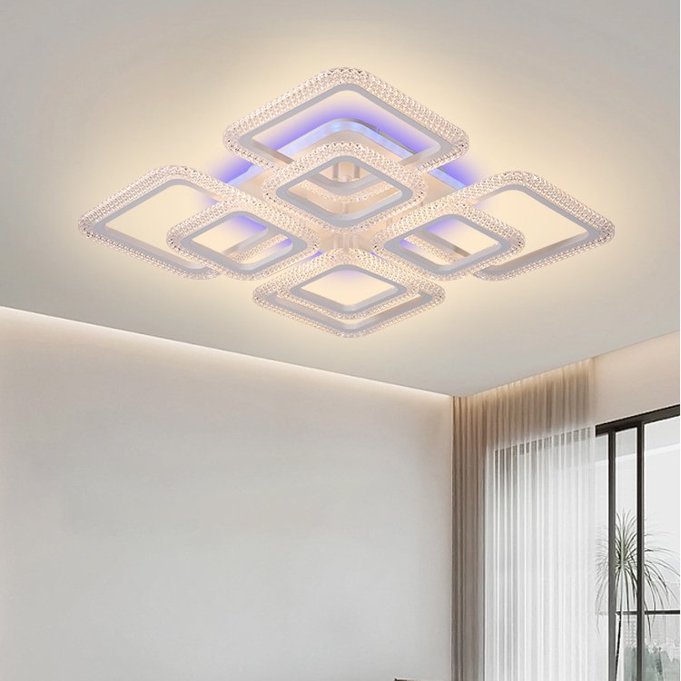 Modern Fashion Decoration Light Smart Luxury Home Dining Room Museums LED Iron Ceiling Lamp