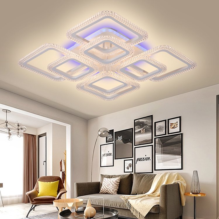 Modern Fashion Decoration Light Smart Luxury Home Dining Room Museums LED Iron Ceiling Lamp