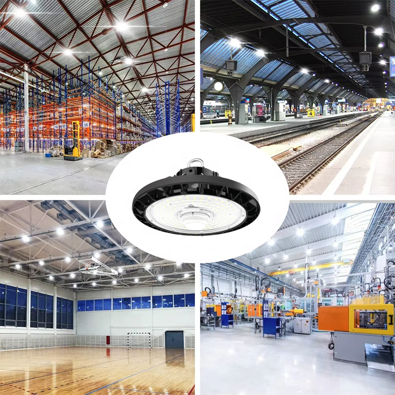 Industrial LED high bay light 80w ip65 waterproof motion sensor commercial ceiling warehouse lighting workshop garage station