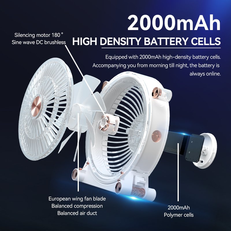 Customized Logo Foldable summer desktop outdoor portable fan USB charging small fan mini children kids rechargeable fan