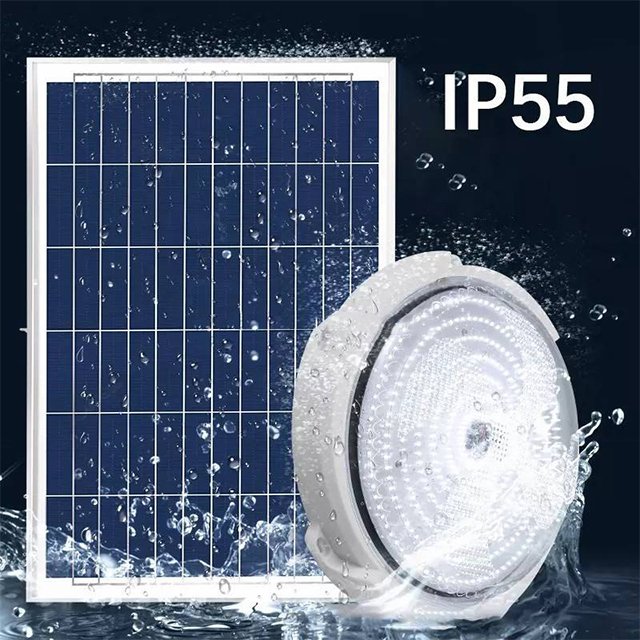 Outdoor Solar Powered Garden Lamp Tuya LED Solar Light 100W 200W 300W Remote Control Solar Lights Ceiling