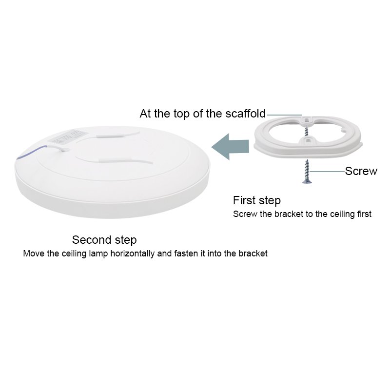AC220V Surface Mounted Round IP65 Tir-proof ceiling light Microwave radar Motion Sensor voice control LED panel ceiling light