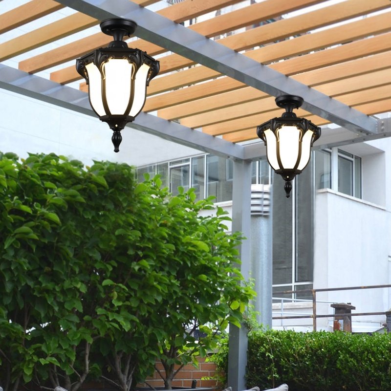Sales promotion Aluminum Balcony ceiling light The corridor E27 IP44 GLASS Outdoor Ceiling Light fixture led
