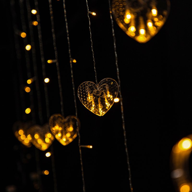 Moon Star Lamp LED Lights Decoration Holiday Lights outdoor Christmas holiday light for wedding party