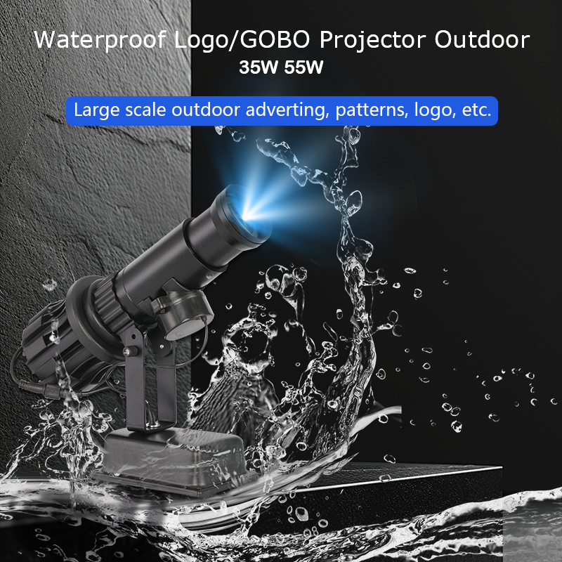 AC 85V-265V Outdoor Advertising Gobo LED Logo Projector 30W 50W Gobo Projector IP67 50 W Gobo Lighting Projection