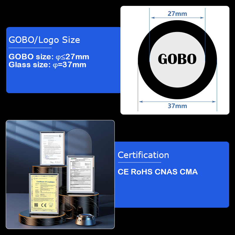 AC 85V-265V Outdoor Advertising Gobo LED Logo Projector 30W 50W Gobo Projector IP67 50 W Gobo Lighting Projection