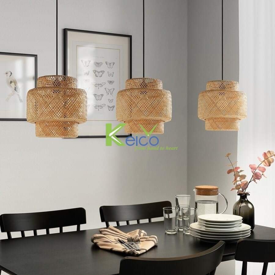 Factory Suppliers Indoor Hanging Bamboo Chandelier LED Home Modern Chandeliers & Pendant Lights from Keico Vietnam