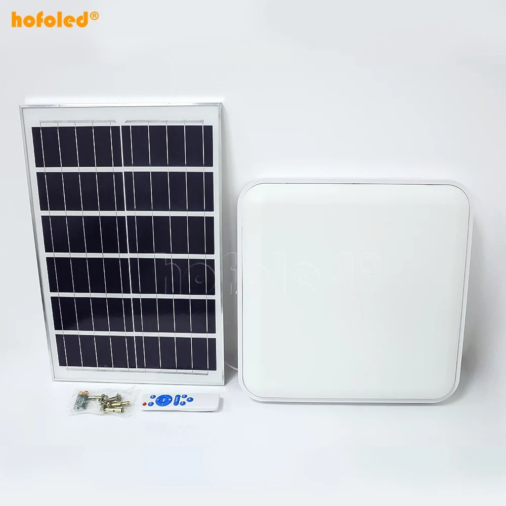Hofoled 50W 100W 150W Square Waterproof Outdoor LED Ceiling Lamp Indoor Solar Led Ceiling Light