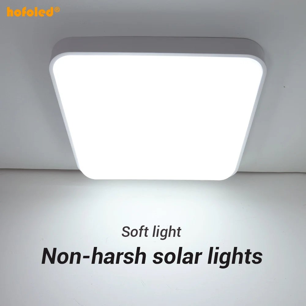 Hofoled 50W 100W 150W Square Waterproof Outdoor LED Ceiling Lamp Indoor Solar Led Ceiling Light