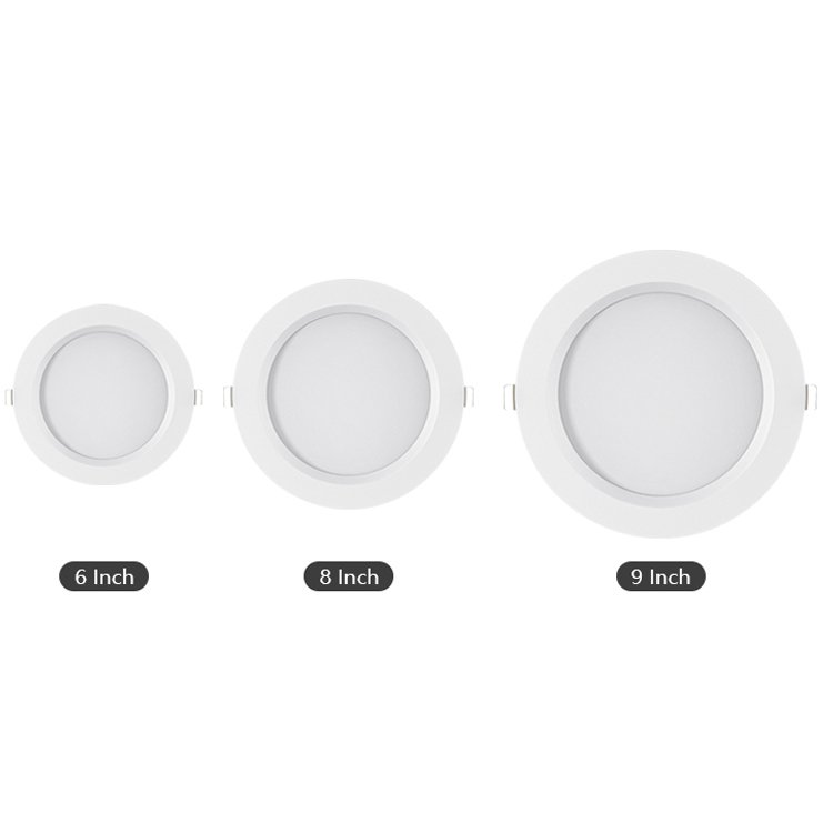 Waterproof ip44 rust prevention 30w 40w 60w outdoor recessed ceiling led downlight smd trimless anti glare downlight fittings