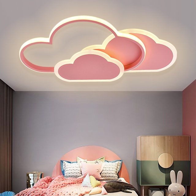 Kids Room Bedroom Home Decoration Macarons Color Clouds Led Ceiling Chandelier Modern Led Chandelier Lighting