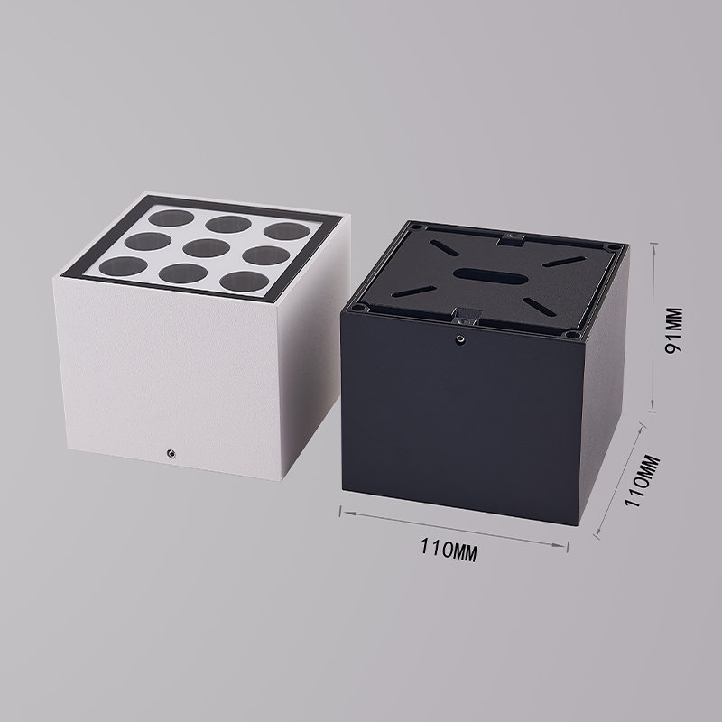 Surface Mounted LED Cube Ceiling Spot Light anti-glare outdoor waterproof spotlight Down Light for Garden Hallway Entrance door
