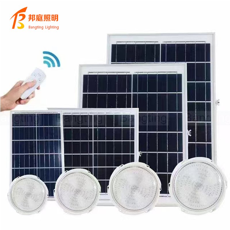 Indoor Solar Ceiling Light 60W With Remote Control Solar Light Lamp For Home House Solar Light