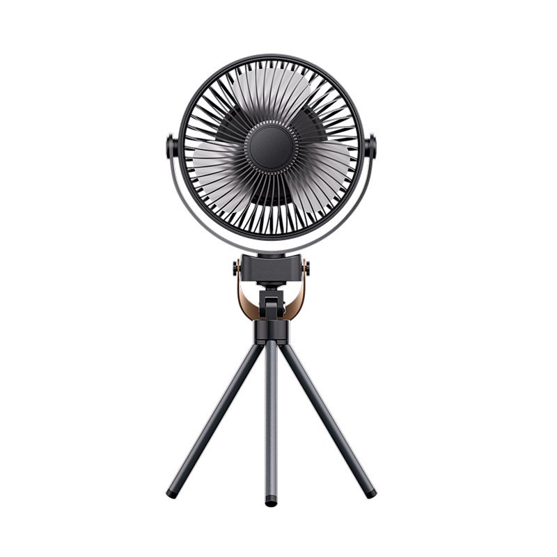 Portable charging folding fan Camping bag Desktop ceiling table fan LED light Outdoor travel fan