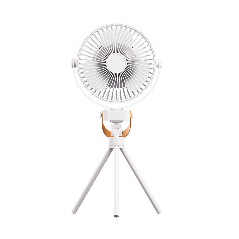 Portable charging folding fan Camping bag Desktop ceiling table fan LED light Outdoor travel fan