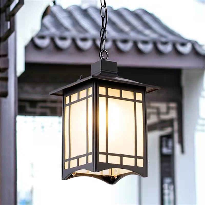 Waterproof garden pendant lamp solar intelligent terrace waterproof IP65 channel villa pavilion grape pendant light