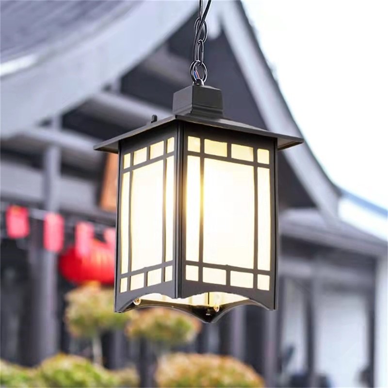 Waterproof garden pendant lamp solar intelligent terrace waterproof IP65 channel villa pavilion grape pendant light