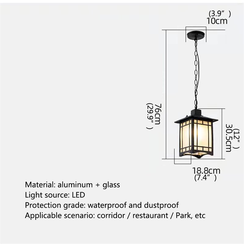 Waterproof garden pendant lamp solar intelligent terrace waterproof IP65 channel villa pavilion grape pendant light