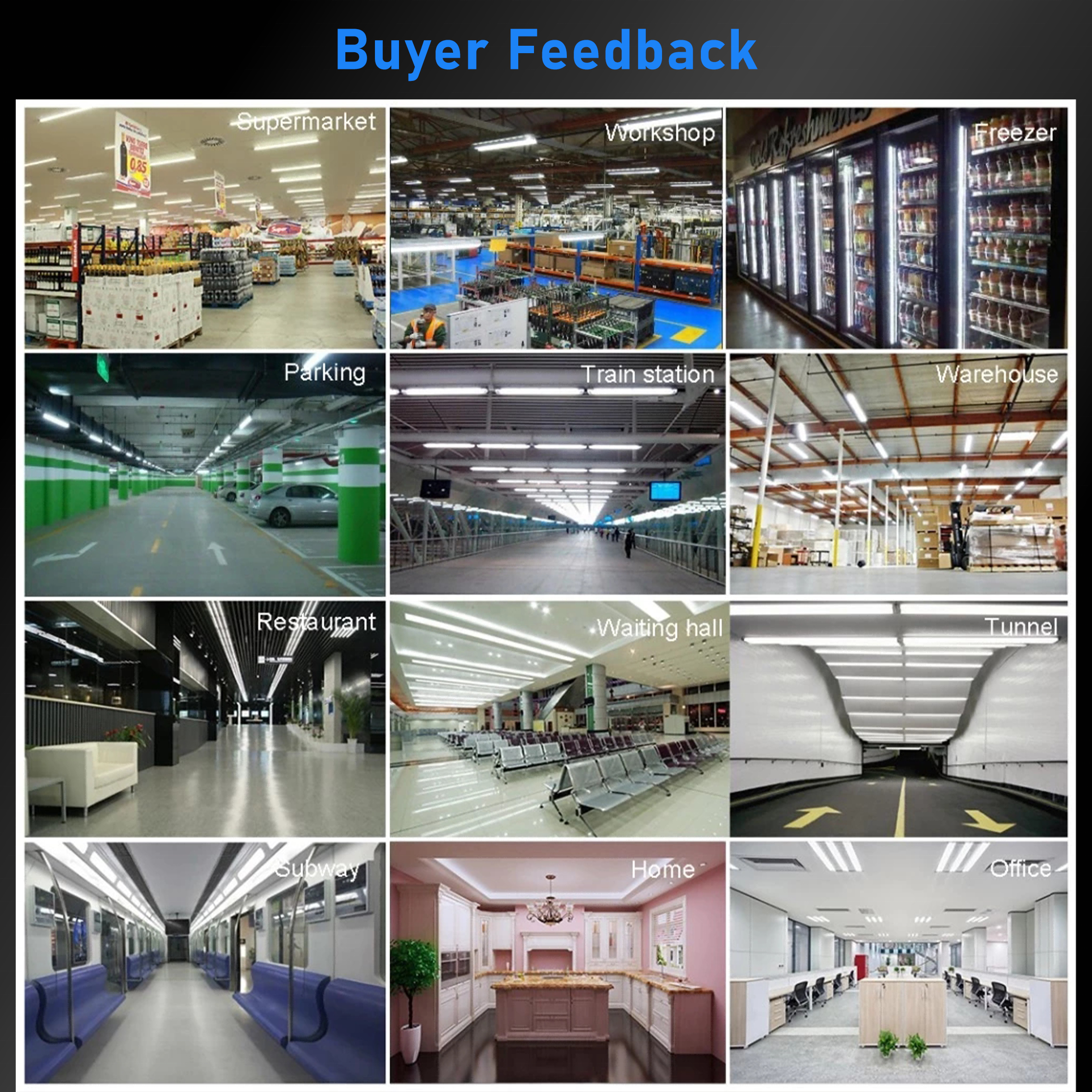 Ceiling lighting pendant lamp office AC 85-265V 1200mm 4ft led linear light