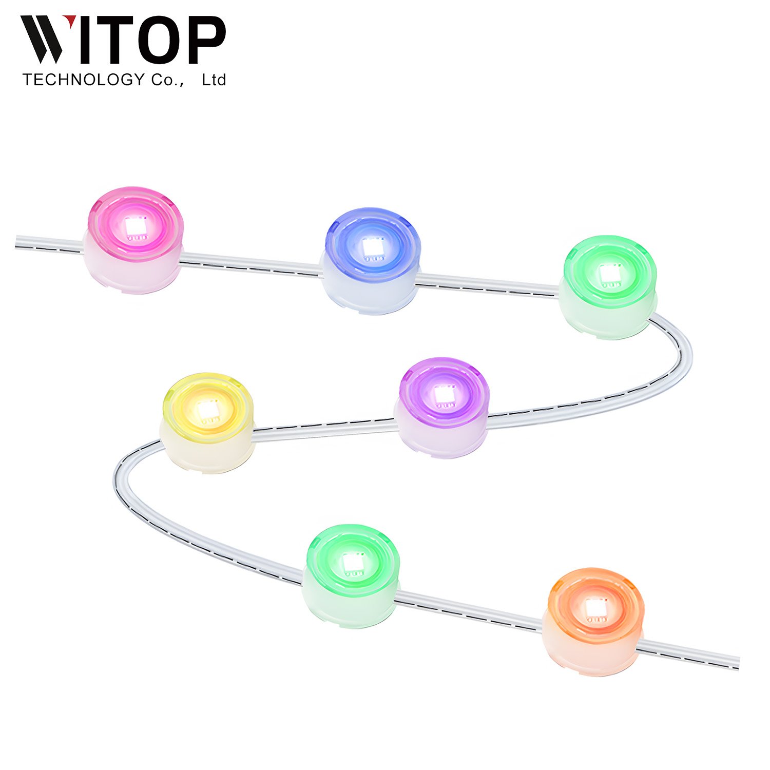 36v String Light IP67 Waterproof Point Lights 50ft 100ft RGBIC Pixel For Christmas Festival Outdoor Under Eave Lights