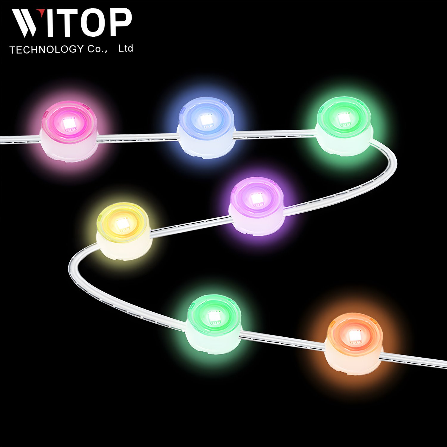 36v String Light IP67 Waterproof Point Lights 50ft 100ft RGBIC Pixel For Christmas Festival Outdoor Under Eave Lights