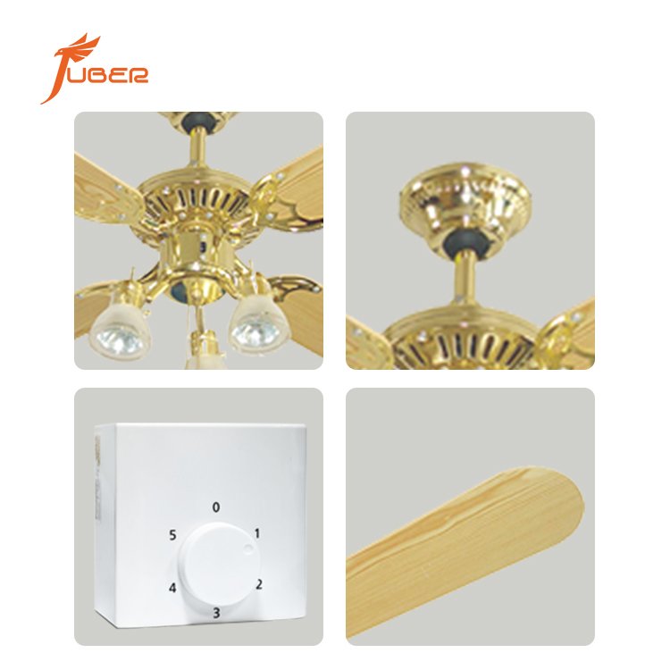Best price High quality 52 inch led ceiling fan with light 5 blades decorative ceiling fan