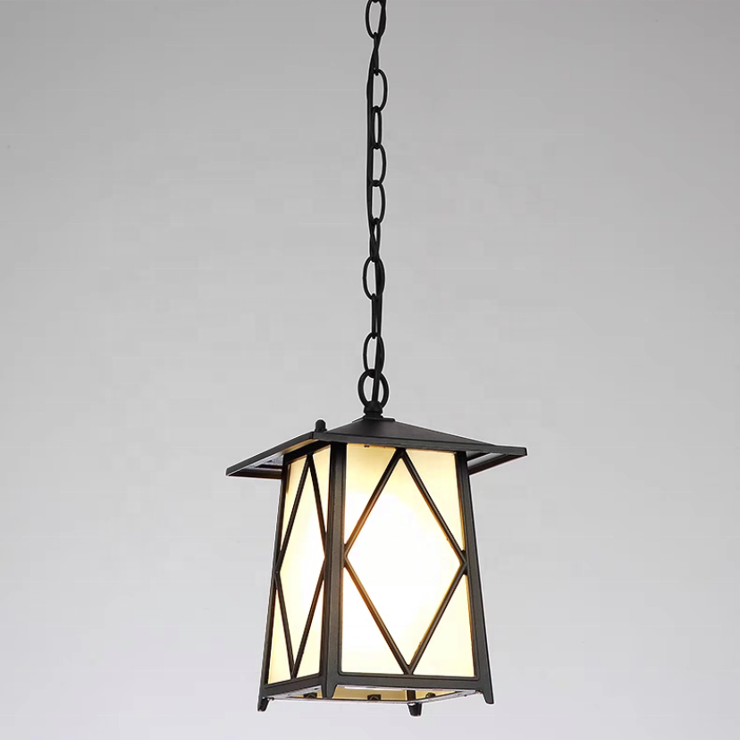 Modern and minimalist outdoor aluminum alloy chandelier, waterproof garden chandelier, hanging feature ceiling light
