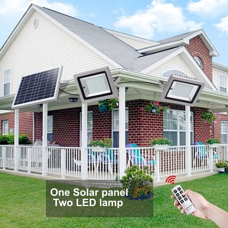 Modern Led Outdoor Indoor Solar Ceiling Light Waterproof Lamp Outdoor Courtyard Corridor Gate Circular Solar Ceiling Lamp