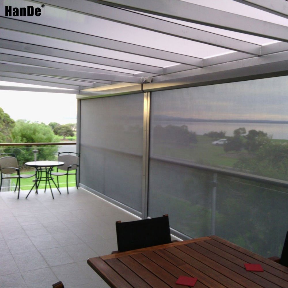 Wholesale Blackout Fabric Curtain Shades Zip Track Screen Waterproof Motorized Smart Outdoor Zip-trak Pvc Window Roller Blinds
