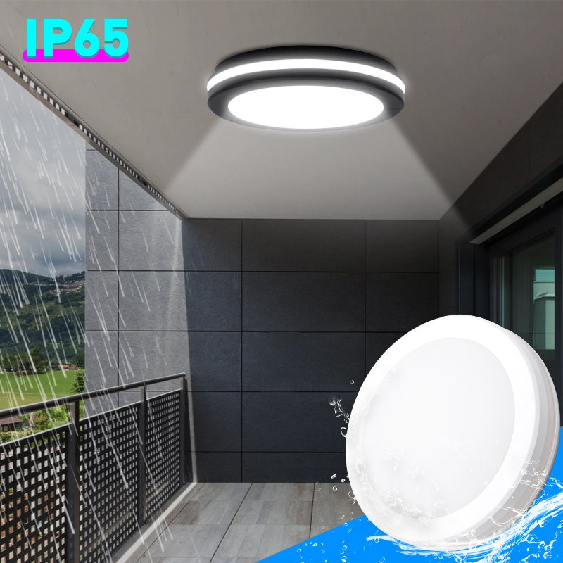 40W Round Microwave Sensor Ceiling Light IP65 220-240V 3000K-6500K Dimmable Indoor/Outdoor Ceiling Light