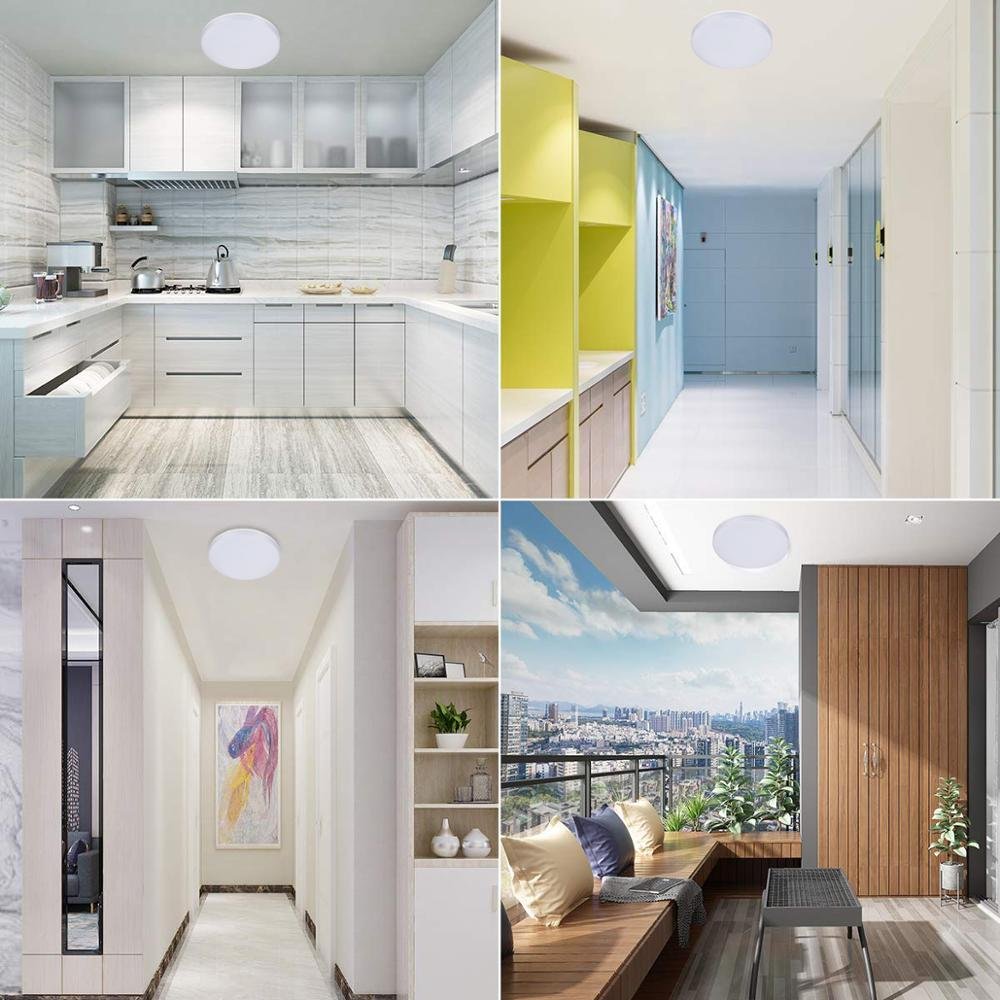 15W Easy Installation Modern IP54 waterproof outdoor Led Ceiling Light with microwave motion sensor