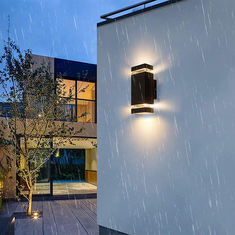Nordic Wall Sconces Exterior House Wall Light Garden Led Waterproof Modern Outdoor Black Wall Lamps For Yard