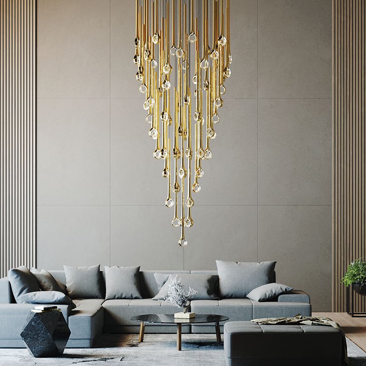Decorative commercial Lighting Modern Pendant Light Led For Living Room and Hotel Chandeliers
