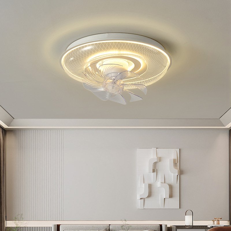 Bedroom ceiling fan light 2023 new creative children ceiling light room simple dining room study intelligent fan