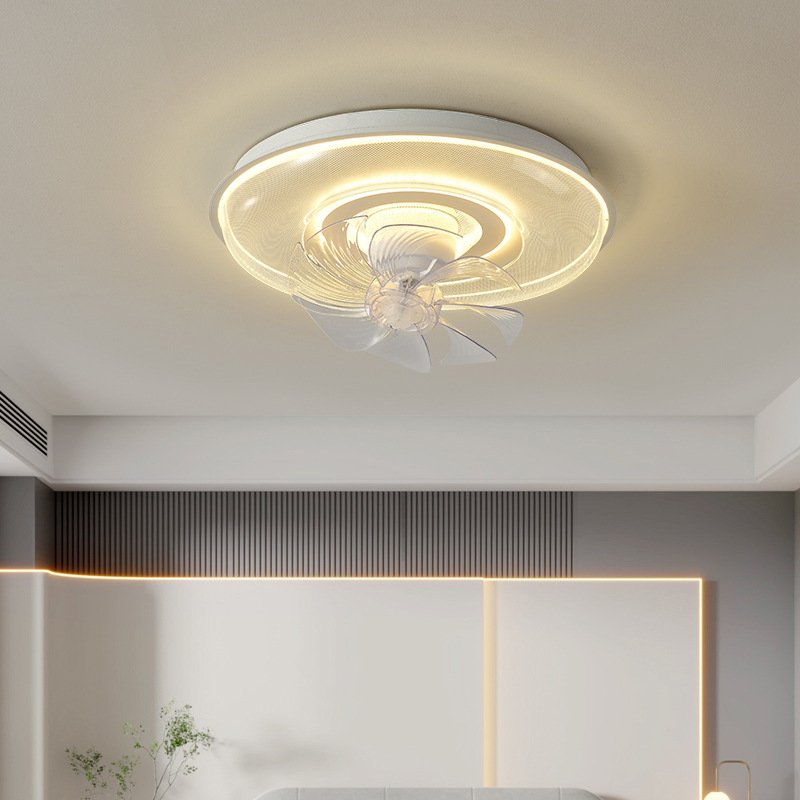 Bedroom ceiling fan light 2023 new creative children ceiling light room simple dining room study intelligent fan
